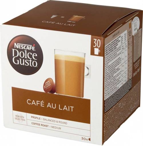 Nescafe Dolce Gusto Café au Lait 30 kapsułek - kawa w kapsułkach