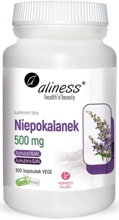 Niepokalanek 500 mg Vitex 100 kaps. Vege Aliness - suplement diety