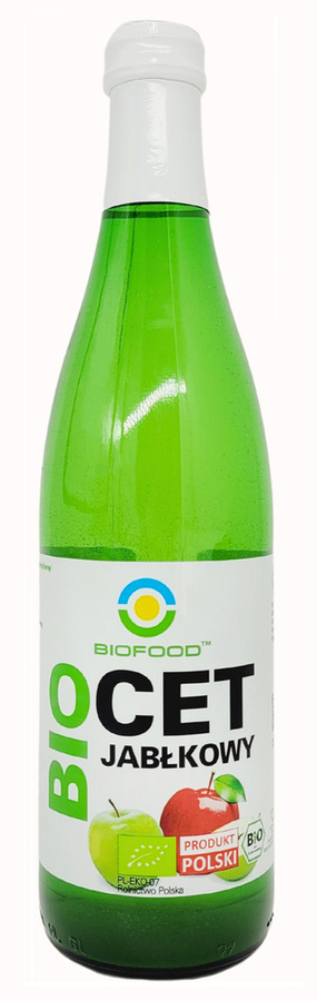 Ocet jabłkowy niefiltrowany 5% BIO 500 ml - Bio Food