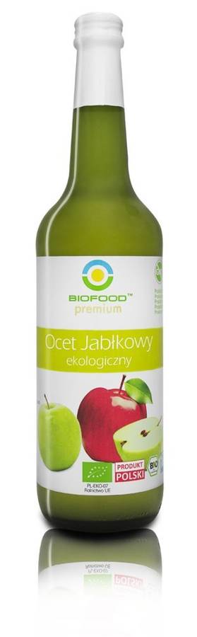 Ocet jabłkowy niefiltrowany mętny 5% BIO 700 ml - Bio Food