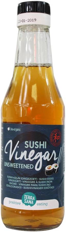 Ocet ryżowy do sushi niesłodzony filtrowany BIO 250 ml - Terrasana