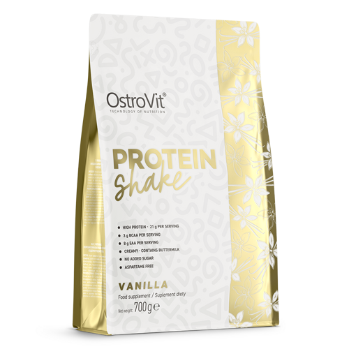 Odżywka białkowa izolat Waniliowy OstroVit Protein Shake Vanilla 700 g - suplement diety