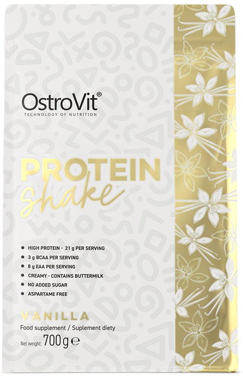 Odżywka białkowa izolat Waniliowy OstroVit Protein Shake Vanilla 700 g - suplement diety