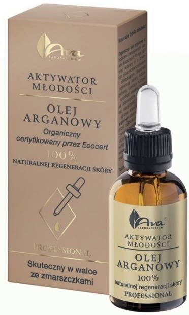 Olej Arganowy olejek zredukowany 30 ml Ava Aktywator Młodości - naturalna regeneracja skóry