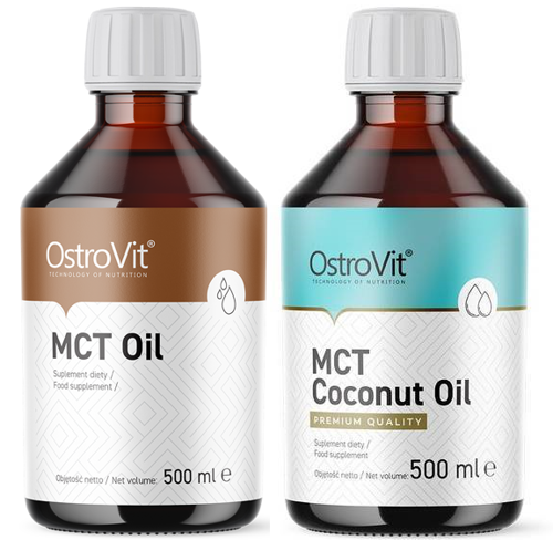 Olej MCT 2x 500 ml OstroVit ZESTAW KETO Dieta - suplement diety