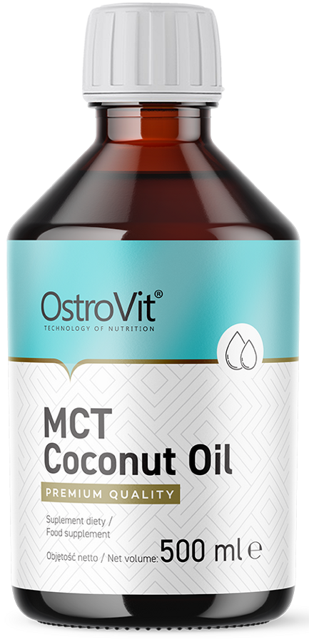 Olej MCT z kokosa tłuszcz KETO Dieta 500 ml OstroVit Coconut Oil - suplement diety 