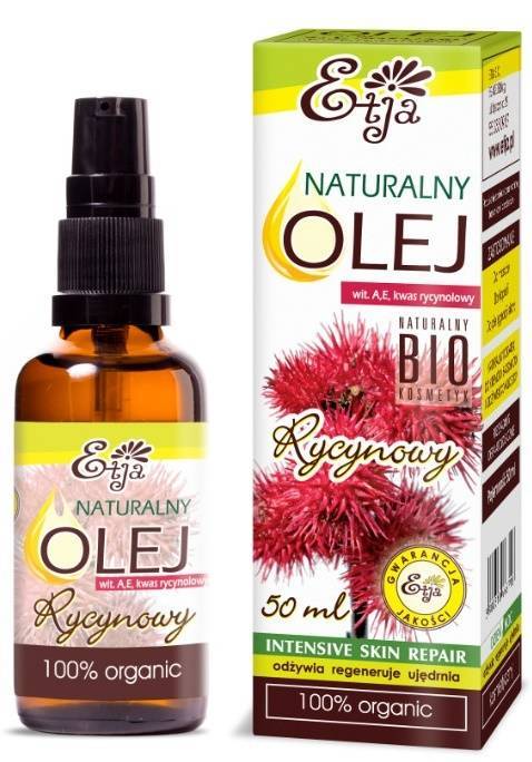 Olej Rycynowy naturalny olejek Ekologiczny BIO 50 ml - Etja