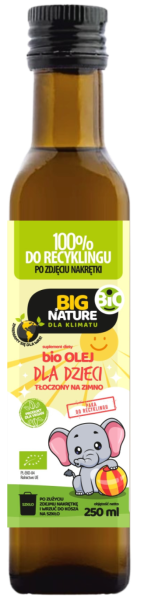 Olej dla dzieci Bio 250 ml Big Nature - rzepakowy słonecznikowy dyniowy