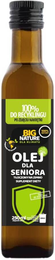 Olej dla seniora tłoczony na zimno 250 ml Big Nature - suplement diety