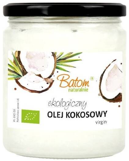 Olej kokosowy Virgin zimnotłoczony Ekologiczny BIO 500 ml - Batom