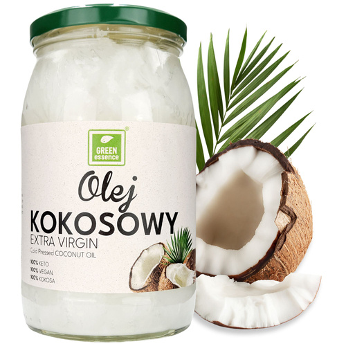 Olej kokosowy nierafinowany Extra Virgin 2x 900 ml - tłoczony na zimno ZESTAW