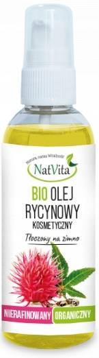 Olej rycynowy zimnotłoczony kosmetyczny Bio 100 ml NatVita