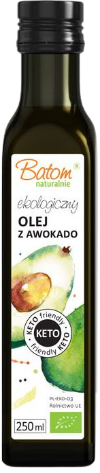 Olej z awokado Virgin Ekologiczny Bio 250 ml Batom