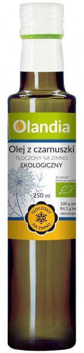 Olej z czarnuszki Ekologiczny - tłoczony na zimno 250 ml - Olandia