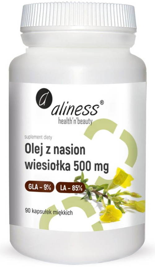 Olej z nasion wiesiołka 500 mg 90 kaps. Aliness - suplement diety