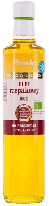 Olej z zarodków rzepaku do smażenia EKO - tłoczony na zimno 500 ml - Olandia - Olej Rzepakowy