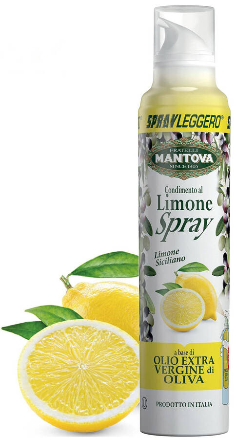 Oliwa z oliwek Extra Virgin w sprayu Cytryna 200 ml SprayLeggero Limone - Mantova