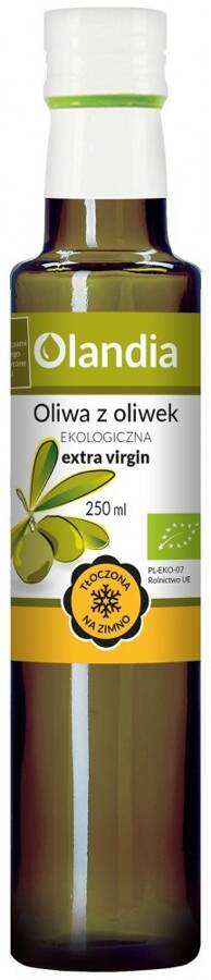 Oliwa z oliwek extra virgin Ekologiczna - tłoczona na zimno 250 ml - Olandia