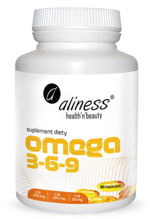 Omega 3-6-9 270/225/50 mg EPA i DHA 90 kaps. Aliness - suplement diety