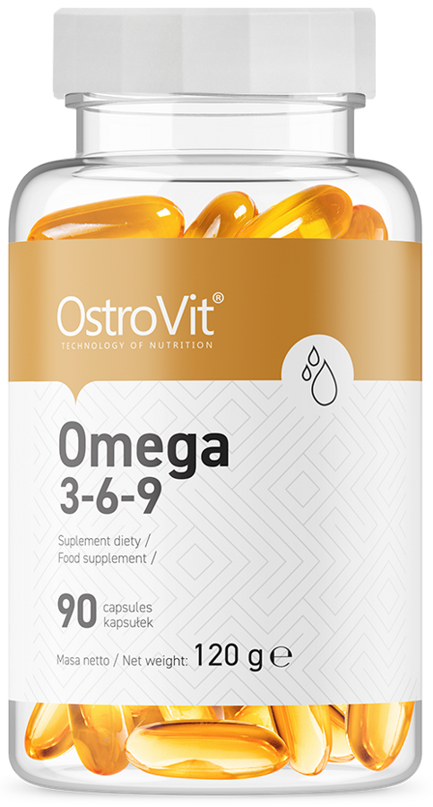 Omega 3-6-9 Kwasy Tłuszczowe EPA DHA 90 kapsułki OstroVit - suplement diety