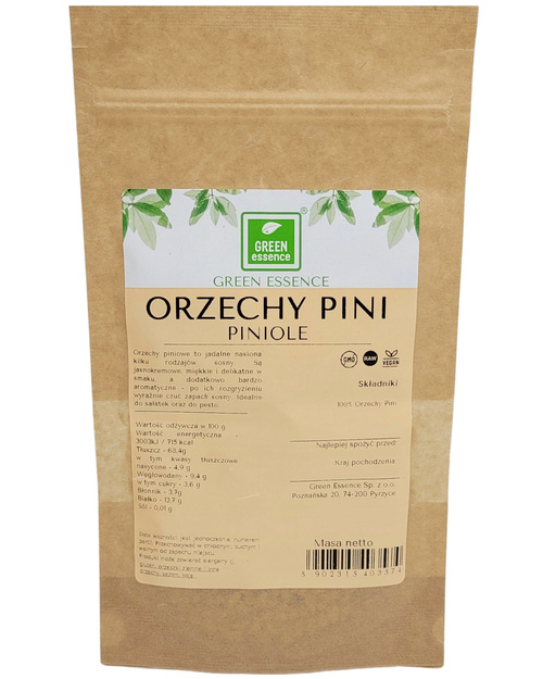 Orzeszki piniowe piniole 200 g orzechy pinii do pesto