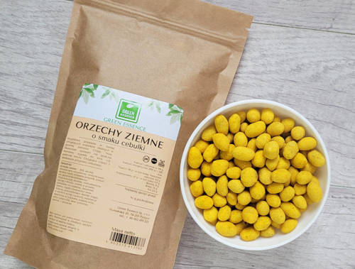 Orzeszki ziemne w panierce Cebulowe 1 kg orzechy w cieście Przekąska Crispy Nuts