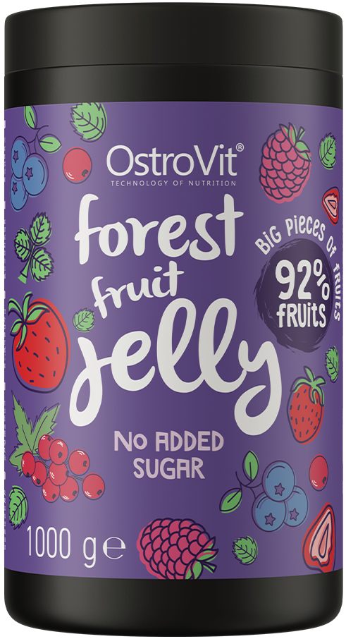 Owoce w żelu Owoce Leśne frużelina Bez Cukru 1 kg OstroVit Forest fruit Jelly 1000 g