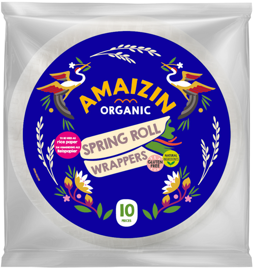 Papier ryżowy Spring Roll Sajgonki BIO 10 sztuk Amaizin 100 g