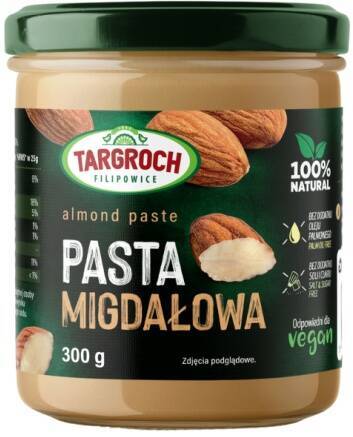 Pasta migdałowa Naturalna 300 g - Targroch - krem z migdałów