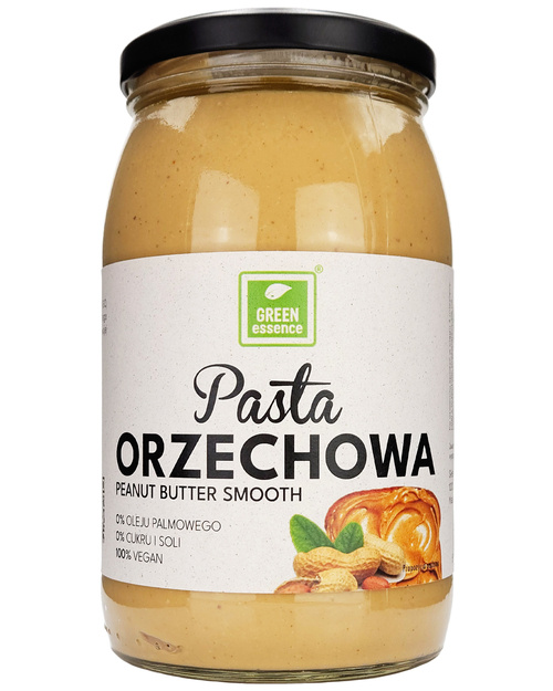 Pasta orzechowa smooth 100% - masło orzechowe gładkie 900 g