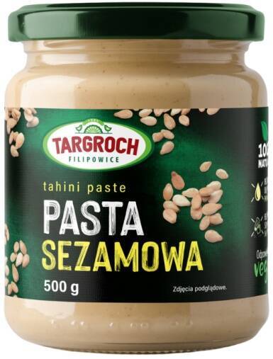 Pasta sezamowa, tahini, tahina, naturalna 500 g - Targroch