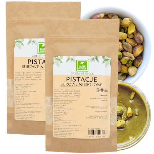 Pistacje łuskane surowe niesolone 500 g bez łupiny i soli - Naturalne