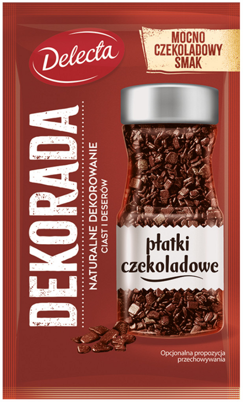 Płatki czekoladowe 40 g Delecta Dekorada