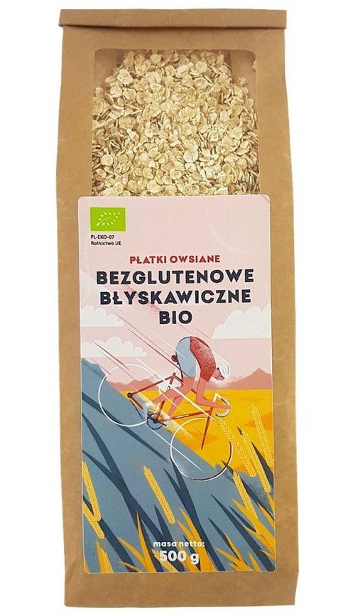 Płatki owsiane błyskawiczne Bezglutenowe BIO 500 g - Pięć Przemian