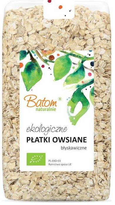 Płatki owsiane błyskawiczne Ekologiczne Bio 500 g Batom