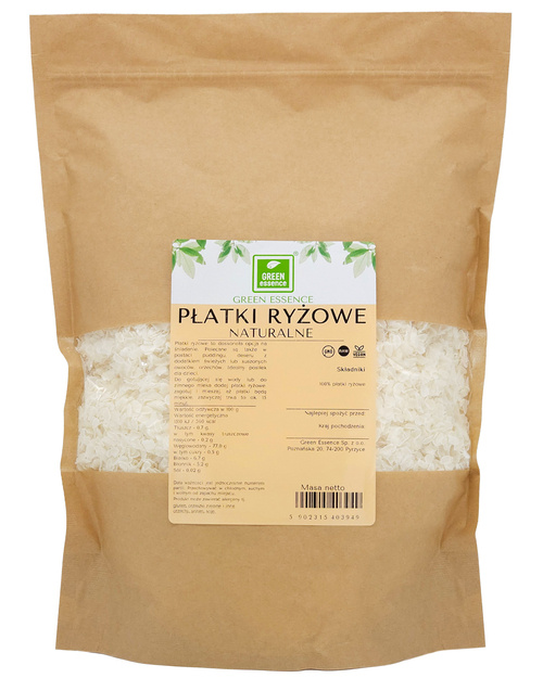 Płatki ryżowe naturalne 1 kg - na śniadanie