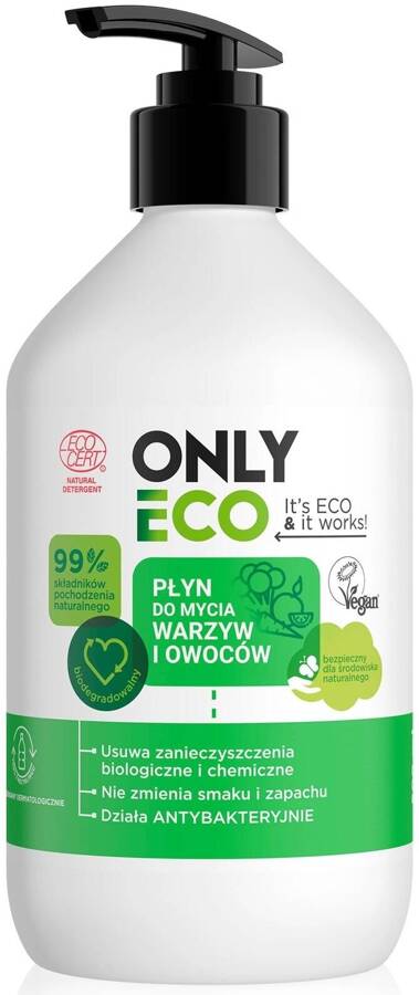 Płyn do mycia warzyw i owoców 500 ml OnlyEco