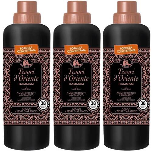 Płyn do płukania Tesori d'Oriente Hammam koncentrat Arganowy - Zestaw 3x 760 ml