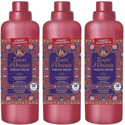 Płyn do płukania Tesori d'Oriente Persian Dream koncentrat Granat - Zestaw 3x 760 ml