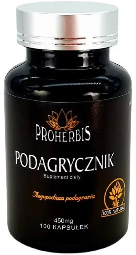 Podagrycznik  Pospolity 450mg 100 kapsułek Proherbis - suplement diety