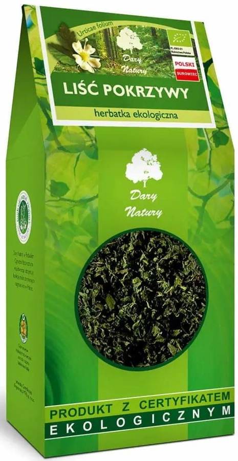 Pokrzywa liść pokrzywy Ekologiczna Herbata 80 g - Dary Natury