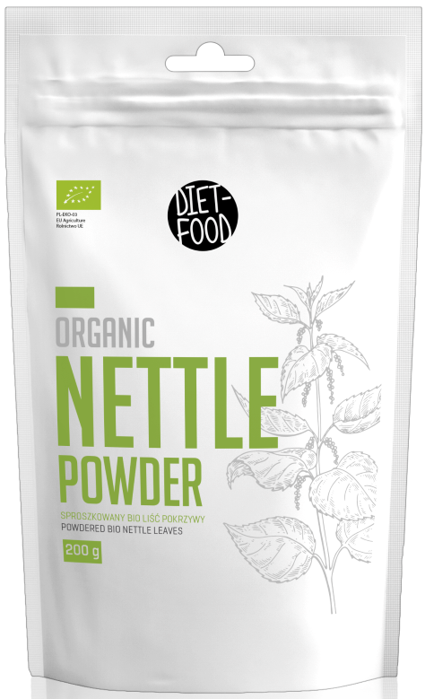 Pokrzywa liść sproszkowany BIO 200 g Diet Food Organic Nettle Powder