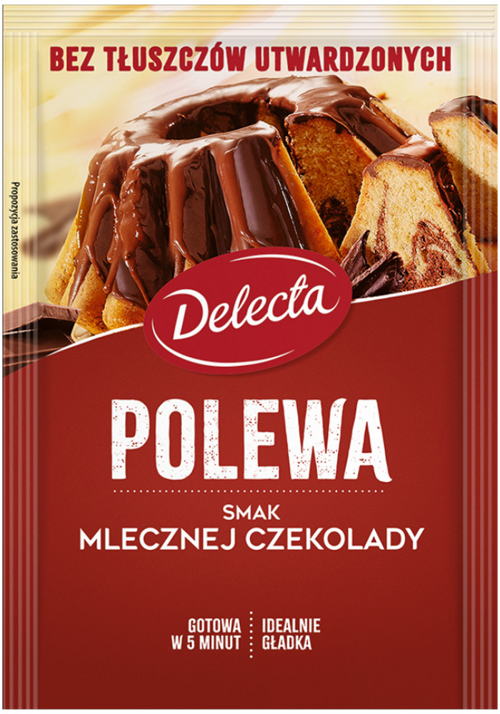 Polewa smak mlecznej czekolady 100 g Delecta