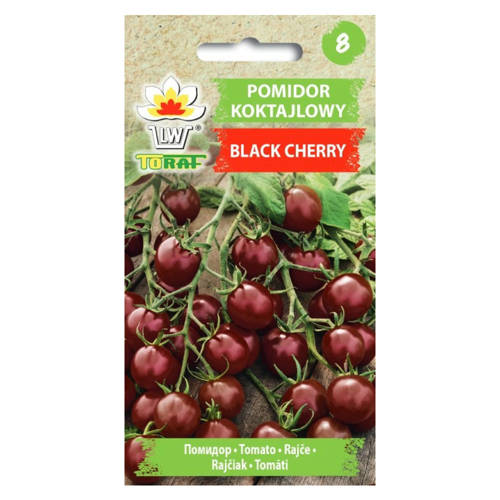 Pomidorki koktajlowe Black Cherry czarne owoce - nasiona 0,3 g - Toraf