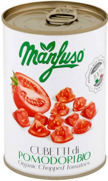 Pomidory Cubetti w kawałkach BIO 400 g - Manfuso