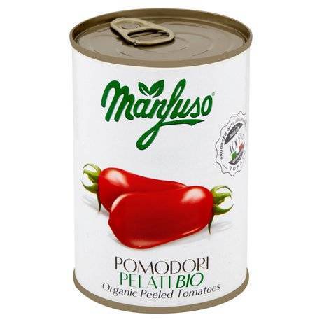 Pomidory Pelati całe - bez skórki BIO 400 g - Manfuso