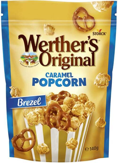 Popcorn w karmelu z precelkami 140 g Werther's Original Caramel Popcorn Brezel