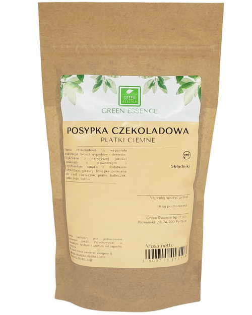 Posypka czekoladowa błyszcząca gorzka czekolada 250 g Płatki czekoladowe Scaglietta