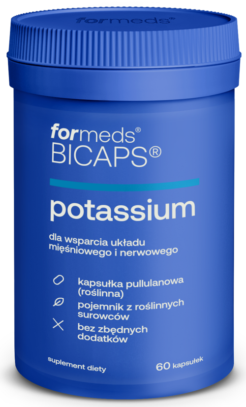 Potas cytrynian potasu 60 kapsułek Formeds BICAPS Potassium - suplement diety