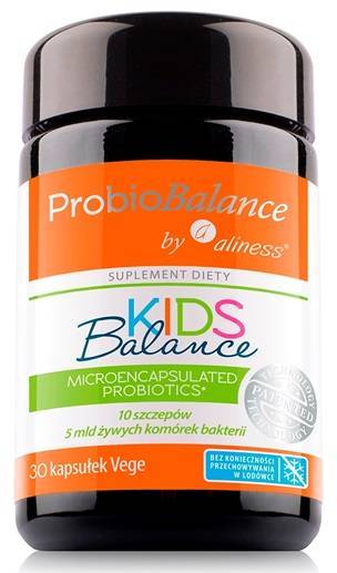 ProbioBalance KIDS Balance 5 mld. Probiotyk 30 vege kaps. Aliness - suplement diety